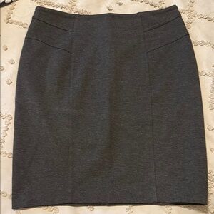 New York & Company Gray Mini Work Skirt